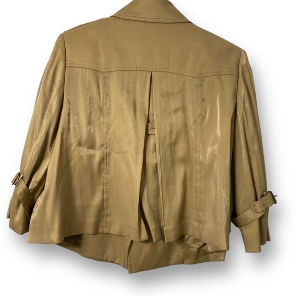 Anne Klein Belted Utility Blazer Jacket Large - Picture 3 of 7